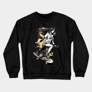 skater girl Crewneck Sweatshirt